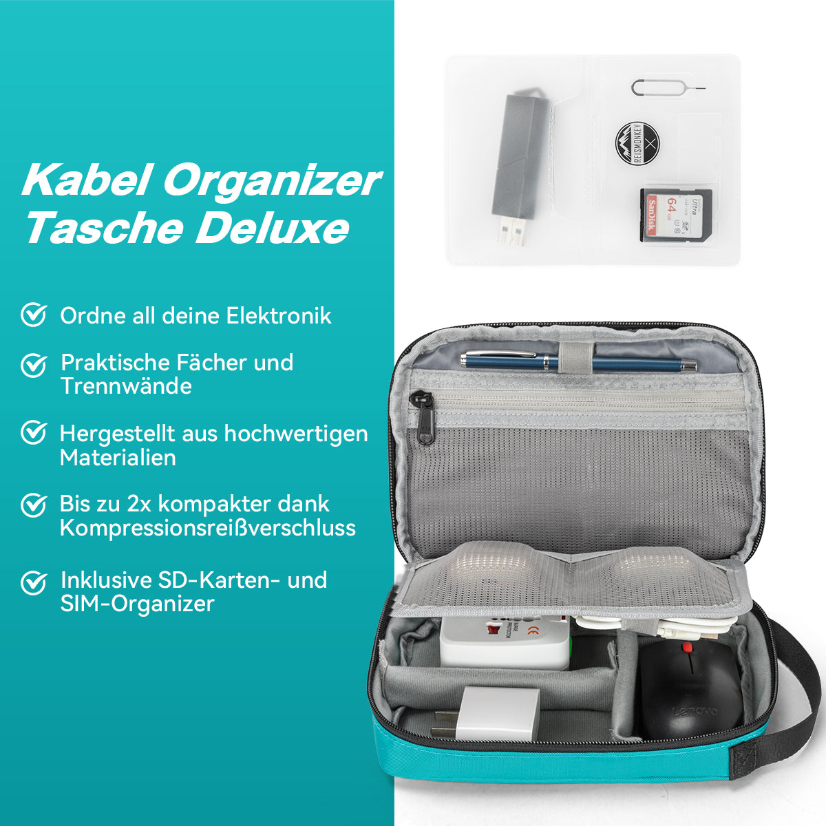 Kabel Organizer Reise Mini Reise Kabeltasche Organizer