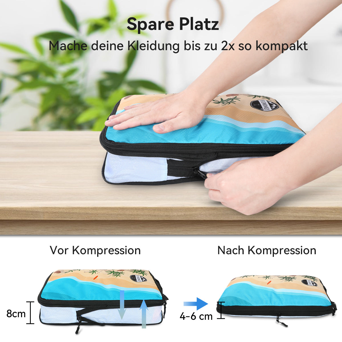 Packing cubes kompression