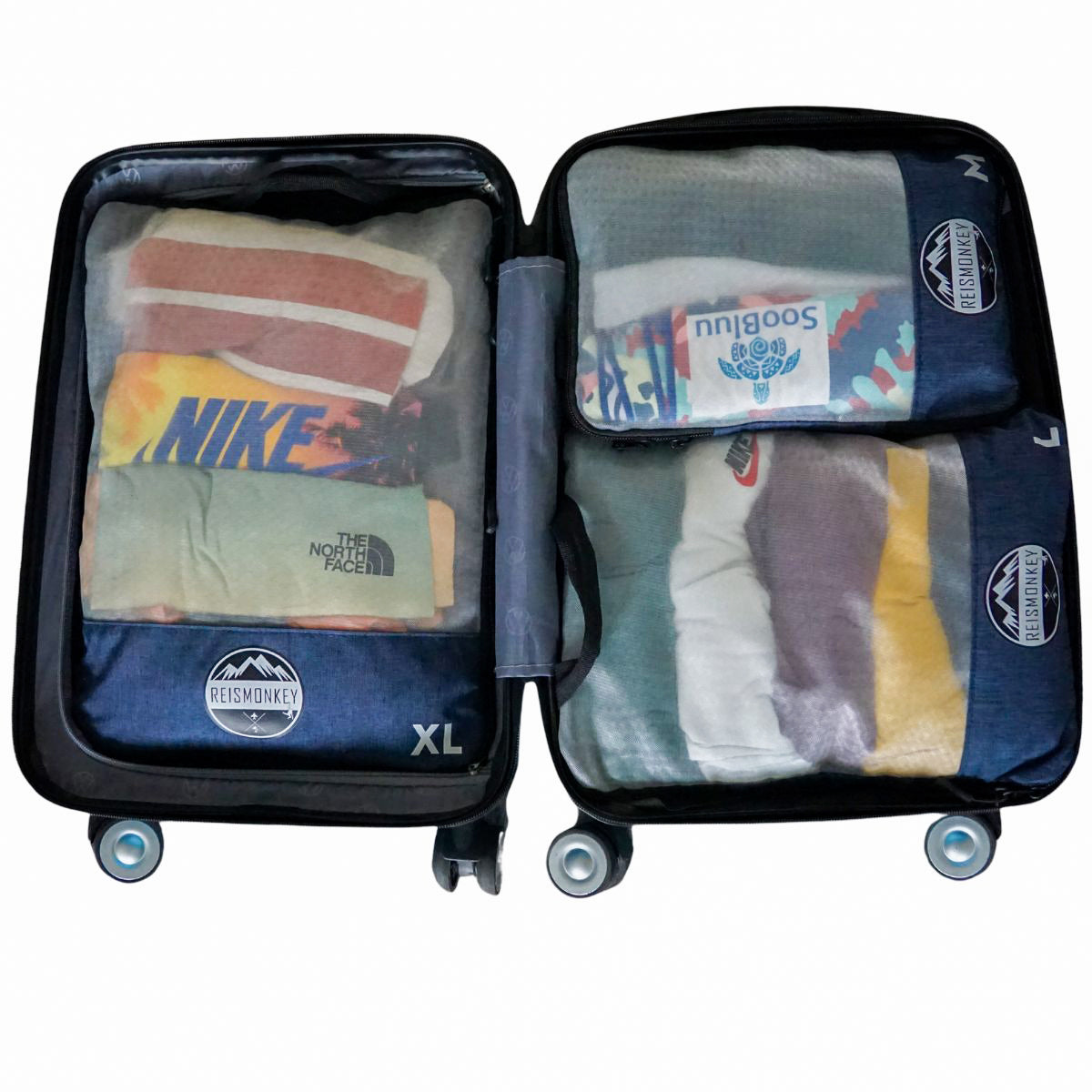 packing cubes transparent