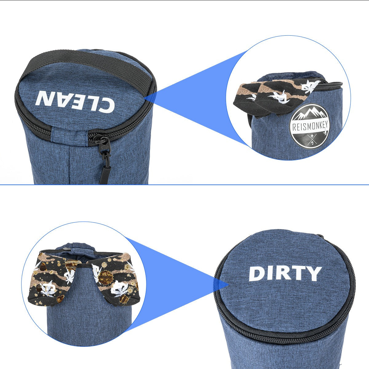 packing cube clean dirty