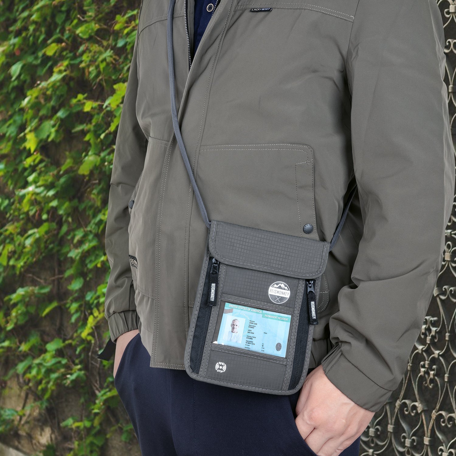 reisebrustbeutel rfid