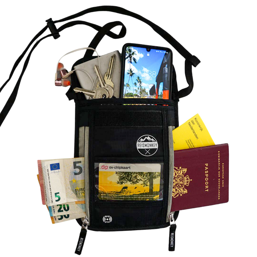 reisebrustbeutel rfid