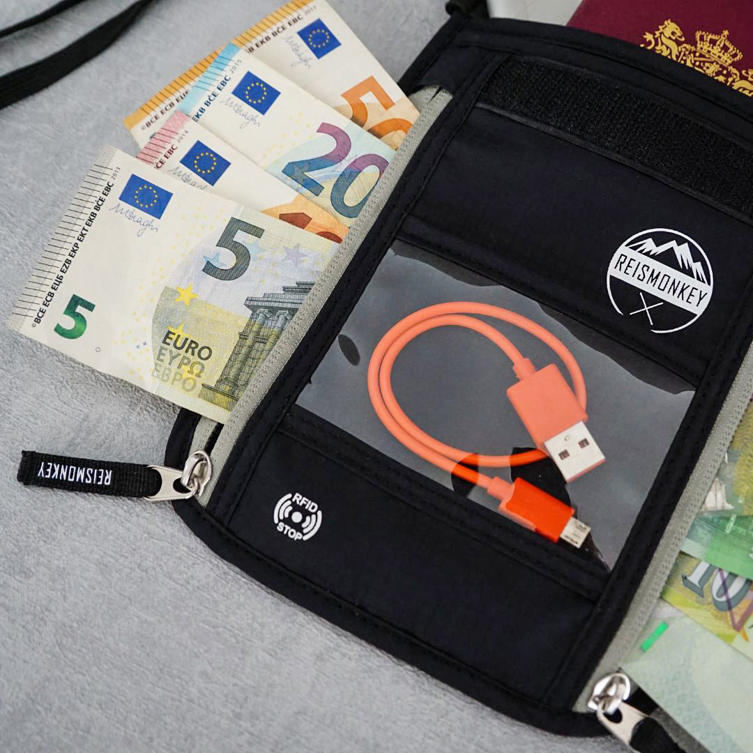 reisebrustbeutel rfid