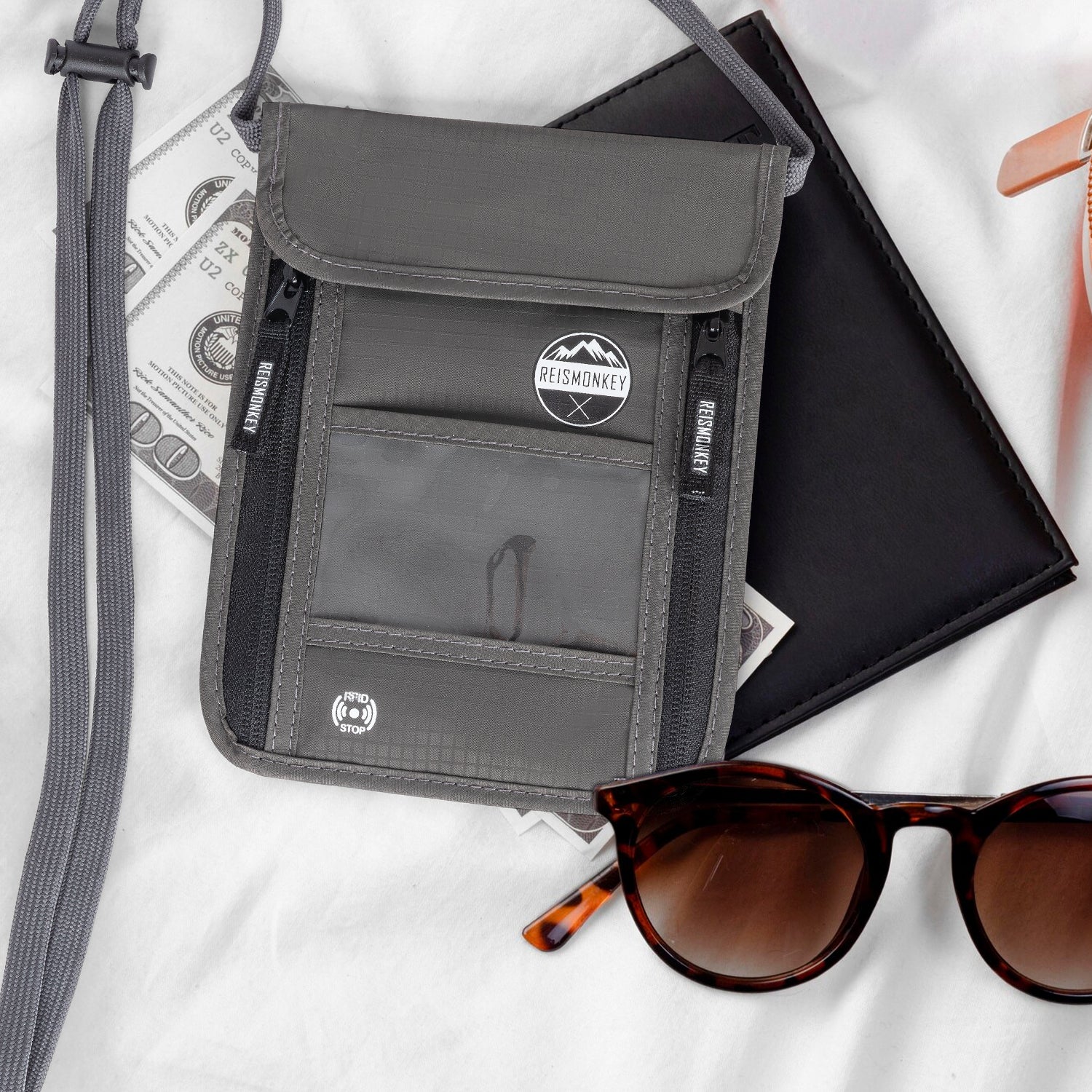 reisebrustbeutel rfid